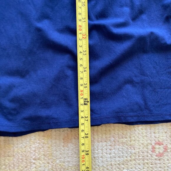 J.Jill Wearever Collection Rich Navy Blue Criss-Cross Dress, Small Petite - Picture 9 of 10